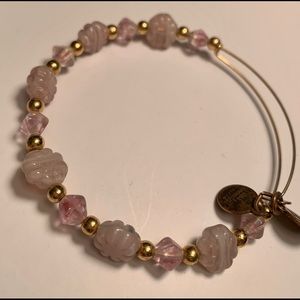 Pink beaded Alex and Ani bangle
